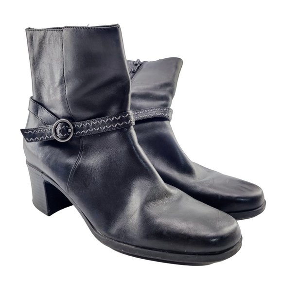 Clarks - Leather Ankle Boots - Picture 1 of 8